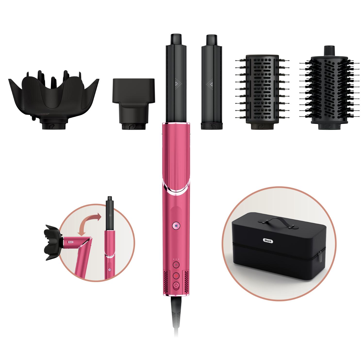 FLEXSTYLE  MULTIESTILIZADOR DE CABELLO HD442BP MALIBU PINK  PARA TODO TIPO DE CABELLO 6 EN 1 (MULTI-ESTILIZADOR PARA CABELLO)